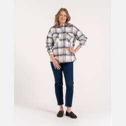 Koszula damska w kratę OVERSIZE 100% bawełna luźna MORAJ